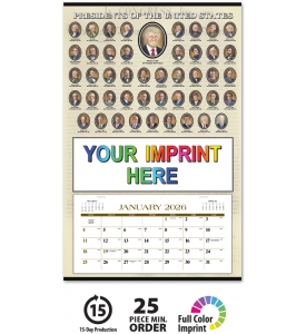 Presidents Hanger with 12-Month Grid