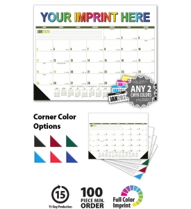 Desk Pad Calendar; Multi-Colored (Top Ad)