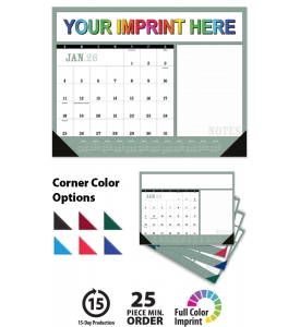 Desk Pad Calendar; Modern Notes