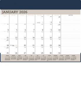 Vinyl Desk Pad Calendar