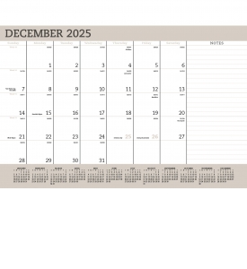 Vinyl Desk Pad Calendar