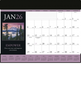 Vinyl Desk Pad Calendar, Motivations