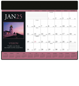 Motivations Vinyl Desk Pad Calendar