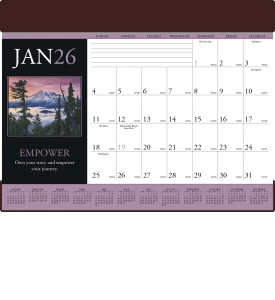 Vinyl Desk Pad Calendar, Motivations