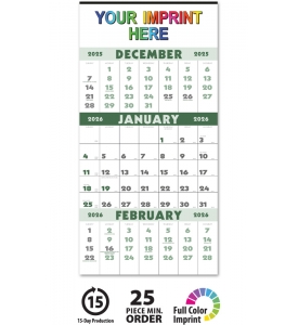 3-Month Planner (12-sheet) Calendar