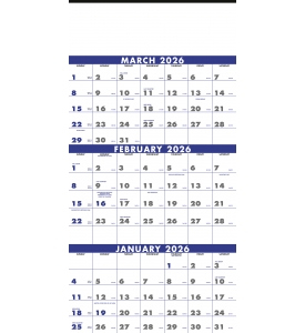 3-Month Planner (4-sheet) Calendar