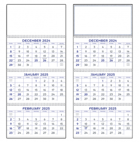 Commercial Planner Calendar, Blue &amp; Grey