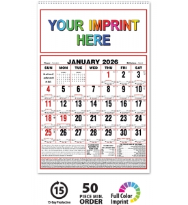 Almanac Calendar, Large