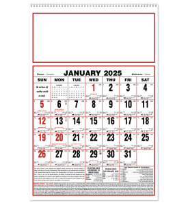 Almanac Calendar, Large