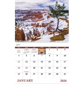 Landscapes Of America Spiral Calendar