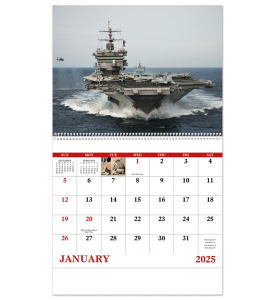 American Armed Forces Spiral Calendar