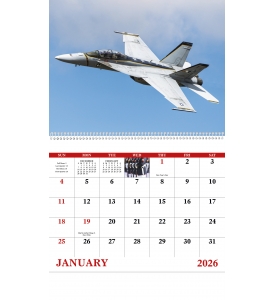 American Armed Forces Spiral Calendar