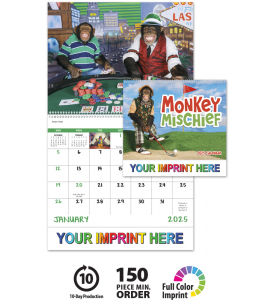 Monkey Mischief Spiral Calendar