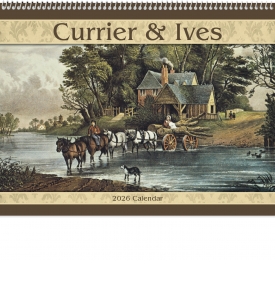 Currier &amp; Ives Spiral Calendar