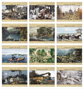 Currier &amp; Ives Spiral Calendar