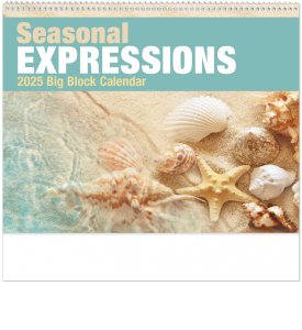 Seasonal Expressions Big Block Spiral Calendar