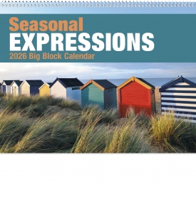 Seasonal Expressions Big Block Spiral Calendar