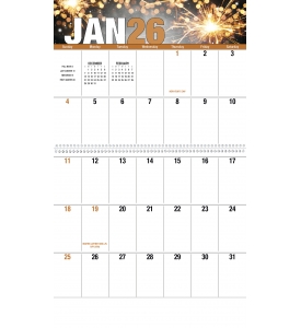 Seasonal Expressions Big Block Spiral Calendar