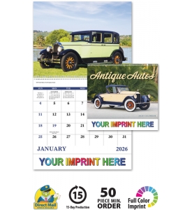 Antique Autos Spiral Calendar