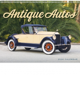 Antique Autos Spiral Calendar