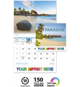 Beach Paradise Spiral Calendar