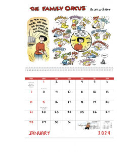Family Circus Spiral Calendar