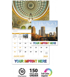 Chicago Spiral Wall Calendar