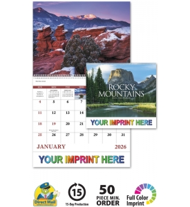 Rocky Mountains Spiral Wall Calendar