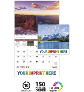 Rocky Mountains Spiral Wall Calendar