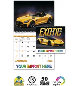 Exotic Sports Cars Spiral Calendar