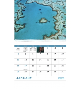 View from Above Spiral Calendar