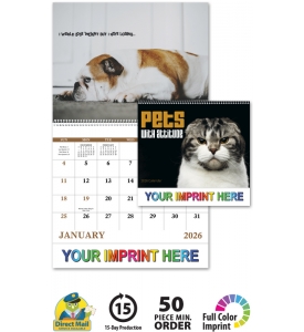 Pets with Attitude Spiral Calendar