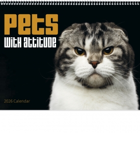 Pets with Attitude Spiral Calendar