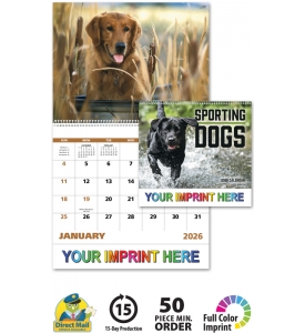 Sporting Dogs Spiral Calendar