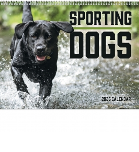 Sporting Dogs Spiral Calendar