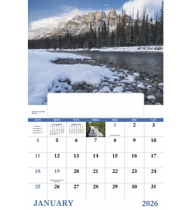 Scenic Canada Window Calendar