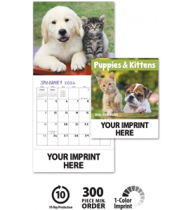 Puppies and Kittens Mini Calendar