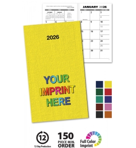 Cue Monthly Pocket Planner (3.5x6, Stapled)