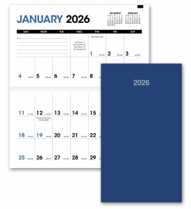 Essential Monthly Pocket Planner (3.5x6, Stapled)