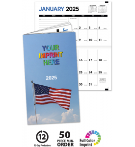 Colorful Impressions Monthly Pocket Planner - PATRIOTIC