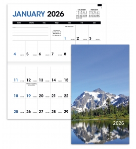 Budget Pocket Planner, Scenic Impressions (3.5x6, Stapled)