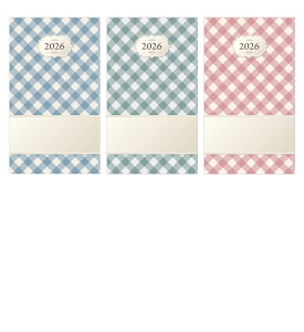 Budget Pocket Planner; Vintage Gingham (3.5x6, Stapled)