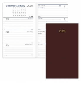 Essential Weekly Pocket Planner (3.5x6, Stapled)