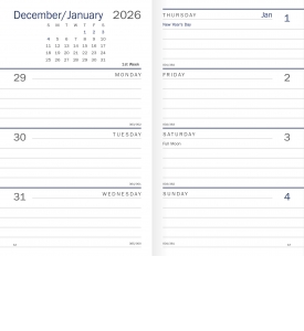 Essential Weekly Pocket Planner (3.5x6, Stapled)