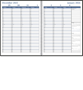 Pulse Weekly Time Manager, Large (8.5x11, Wire)