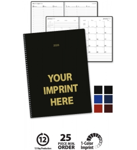 Stride Monthly &amp; Weekly Desk Planner, Large (8.5x11, Wire)