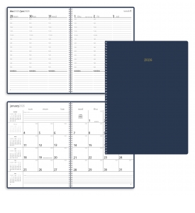 Stride Monthly &amp; Weekly Desk Planner, Large (8.5x11, Wire)