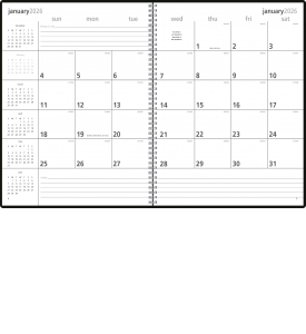 Stride Monthly &amp; Weekly Desk Planner, Large (8.5x11, Wire)