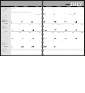 Pace Monthly Academic Desk Planner, Large (8.5x11, Wire)