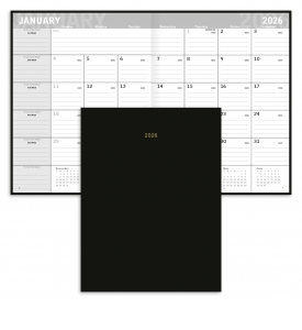 Essential Monthly Desk Planner, Large (8.5x11, Stapled)